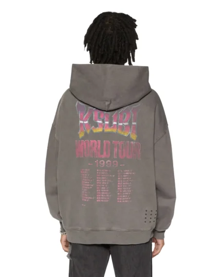 Charcoal Ksubi Global Ekcess Hoodie Back