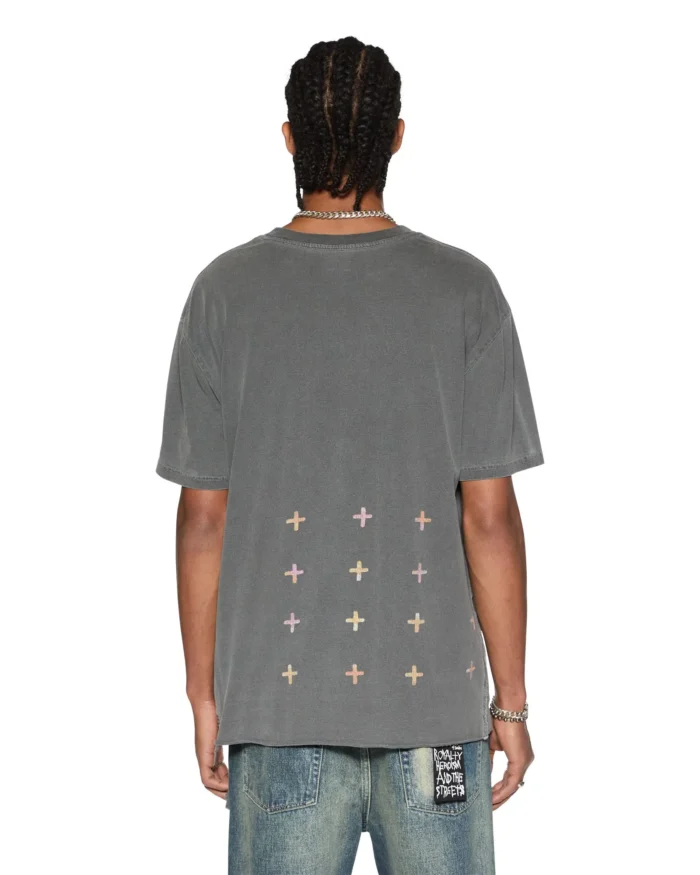 Charcoal Ksubi World Order Biggie SS T-Shirt Back