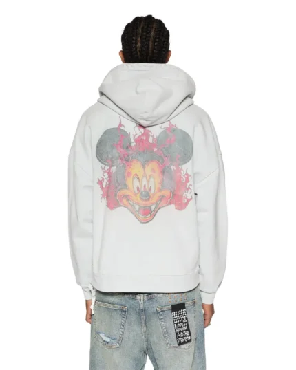 Painted Ksubi Fuego Ekcess Zip Thru Hoodie Back