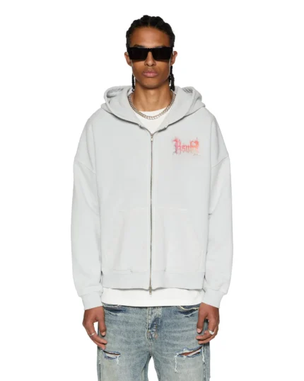 Painted Ksubi Fuego Ekcess Zip Thru Hoodie